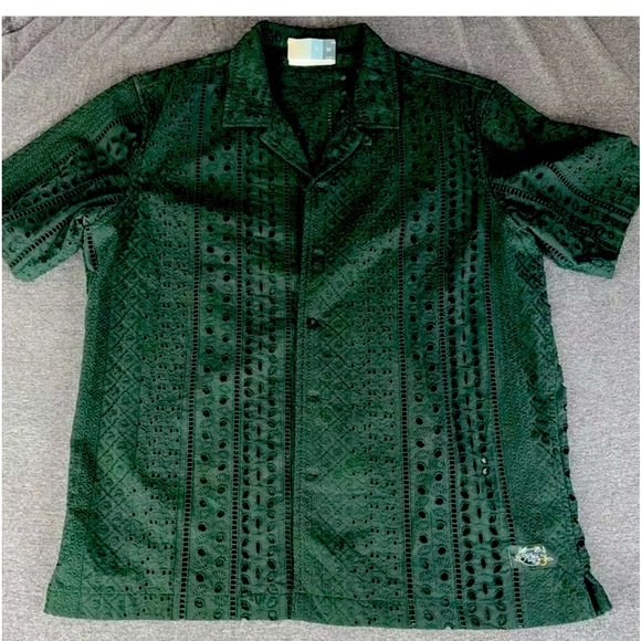 Men’s Kith Eyelet Terry Button up Stadium Size L - Picture 2 of 4